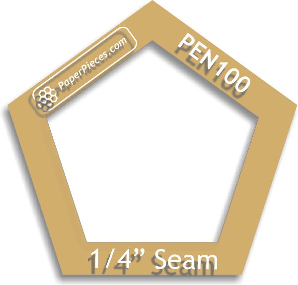 1" Pentagons