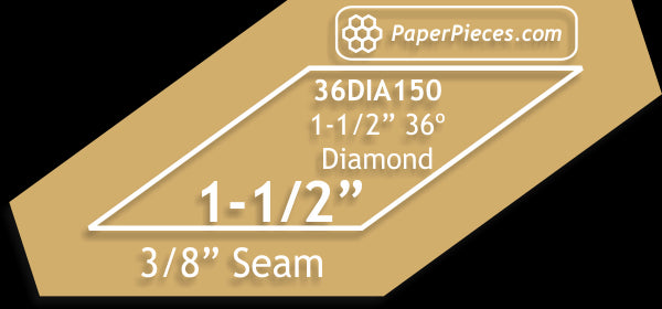 1-1/2" 36 Degree Diamonds