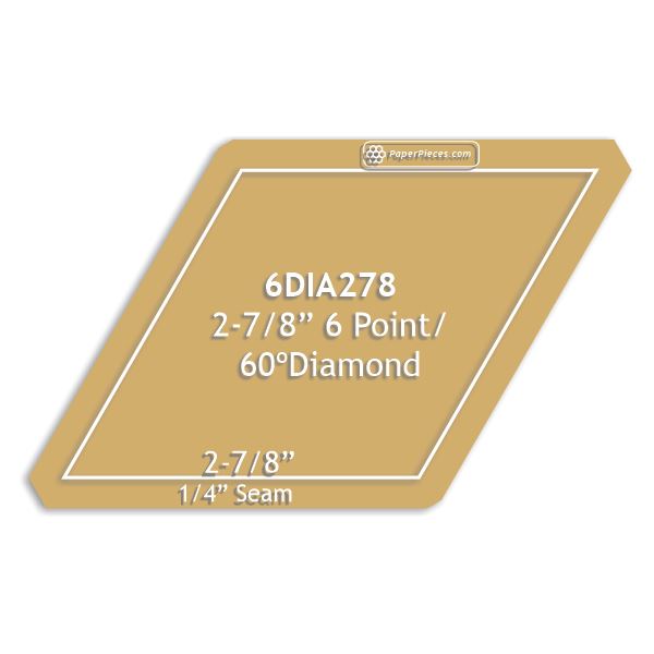 2-7/8" 60 Degree Diamond