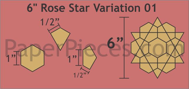 6" Rose Star Variation 01