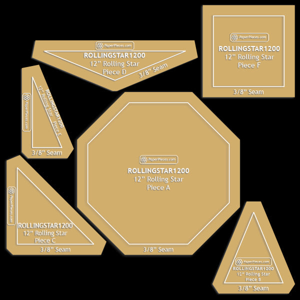 12" Rolling Star by Mary Koval