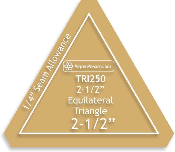 2 1/2" Equilateral Triangle
