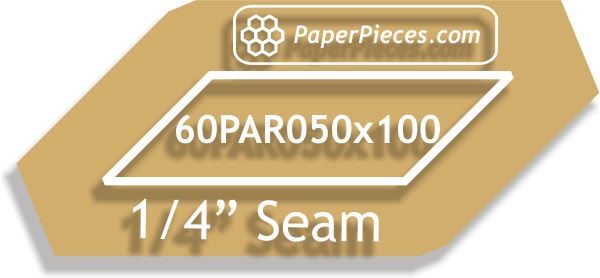 1/2" x 1 45 Degree Parallelograms