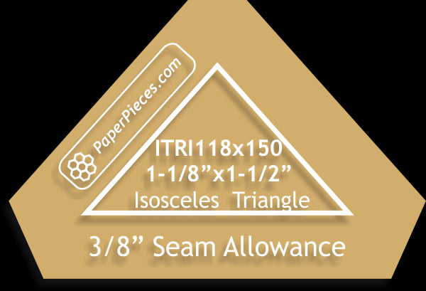 1-1/8" x 1-1/2" Isosceles Triangles