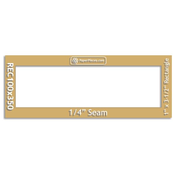 1" x 3-1/2" Rectangle