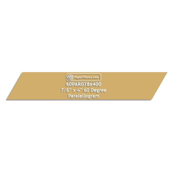 7/8" x 4" 60 Degree Paralellogram