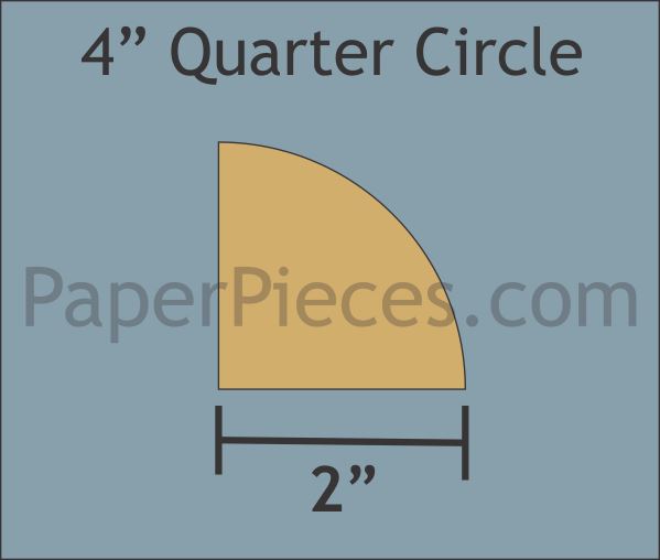 4" Quarter Circles