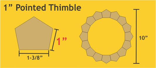 1" Pointed Thimble: Small Pack