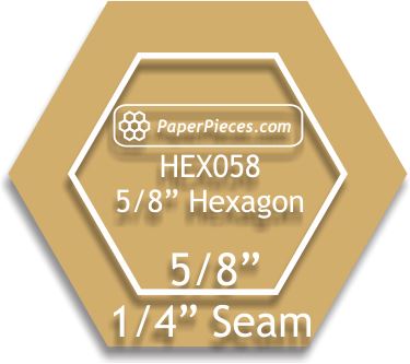 5/8" Hexagons