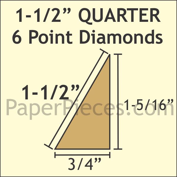 1-1/2" 6 Point Quarter Diamond