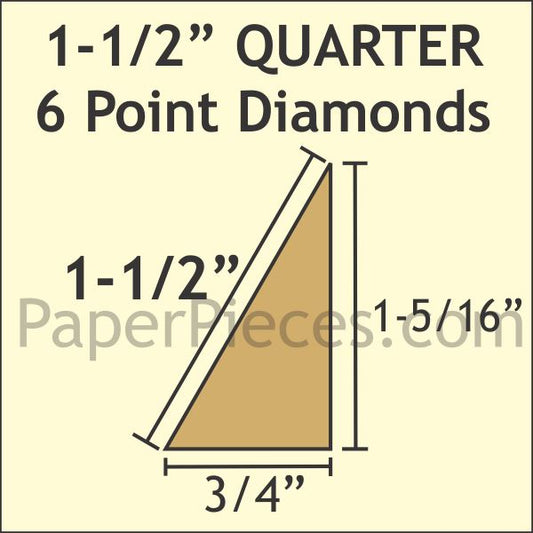 1-1/2" 6 Point Quarter Diamond