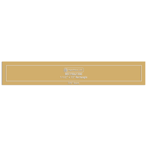 1-1/2" x 13" Rectangle