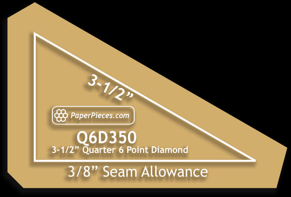 3-1/2" 6 Point Quarter Diamonds