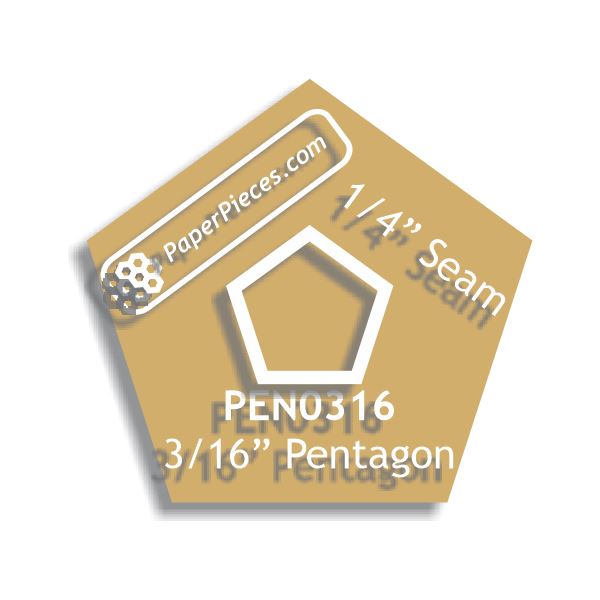 3/16" Pentagon