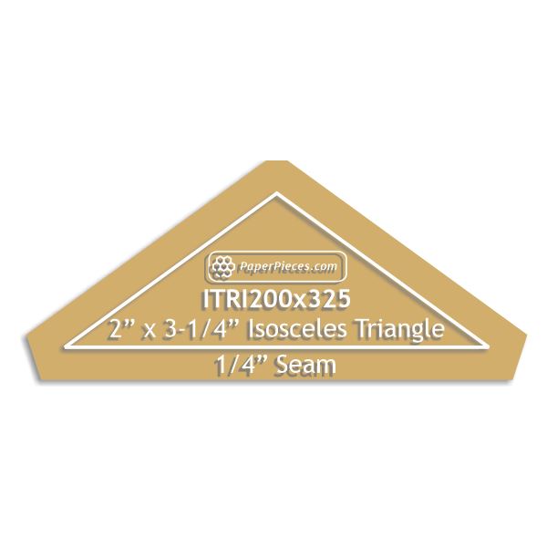 2" x 3-1/4" Isosceles Triangle