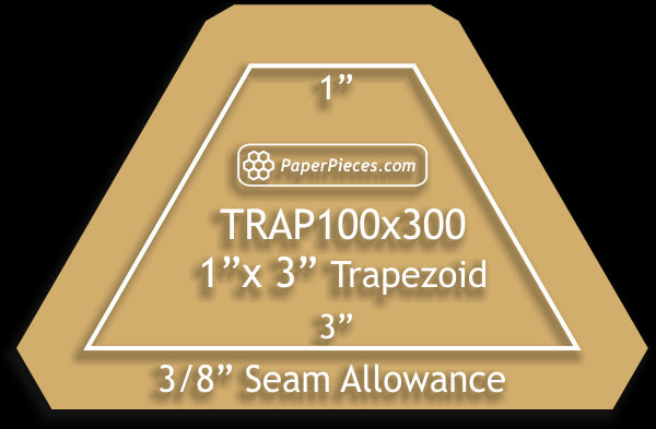 1" x 3" Trapezoids