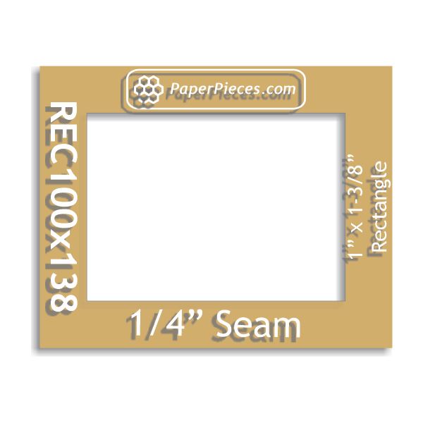 1" x 1-3/8" Rectangle