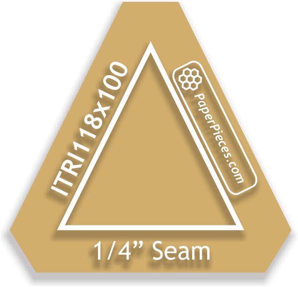 1-1/8" x 1" Isosceles Triangle