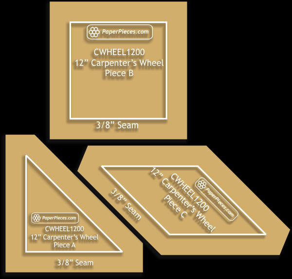 12" Carpenter's Wheel Block