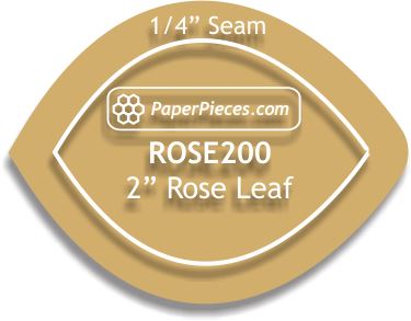 2" Rose Leaf