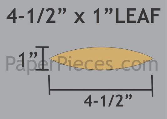 4-1/2" x 1" Leaf