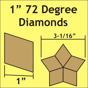 1" 72 Degree Diamonds