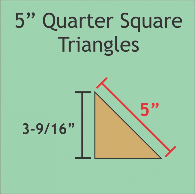 5" Quarter Square Triangles