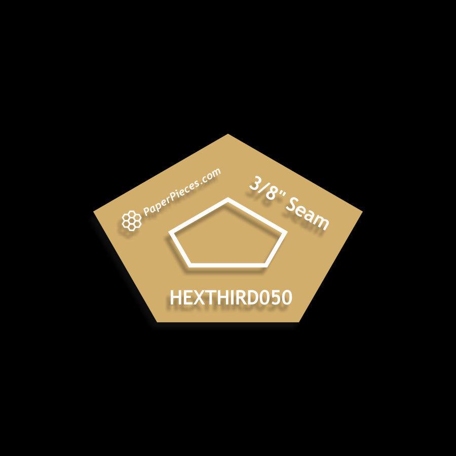 1/2" Hexagon Thirds