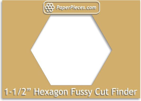 1-1/2" Hexagon Fussy Cut Finder