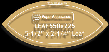 5-1/2" x 2-1/4" Leaves