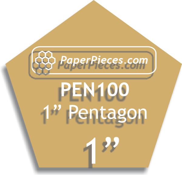 1" Pentagons