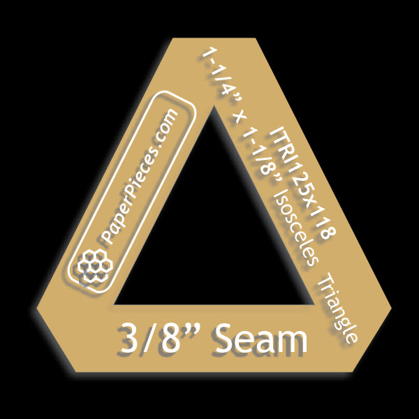 1-1/4" x 1-1/8" Isosceles Triangle