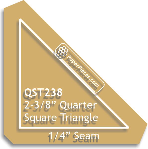 2-3/8" Quarter Square Triangles