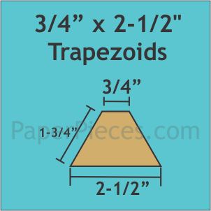 3/4" x 2-1/2" Trapezoids