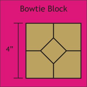 4" Bowtie Block