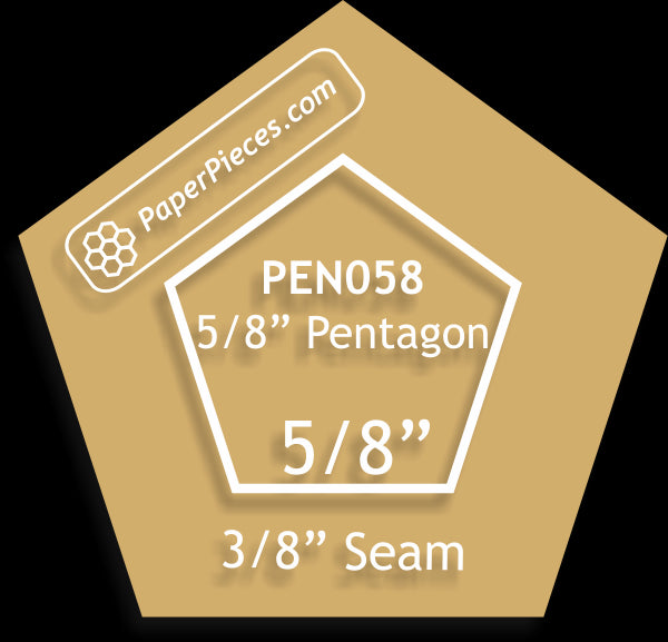 5/8" Pentagons