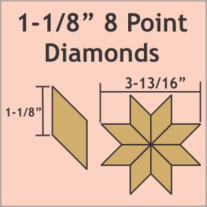 1-1/8" 8 Point-Diamonds