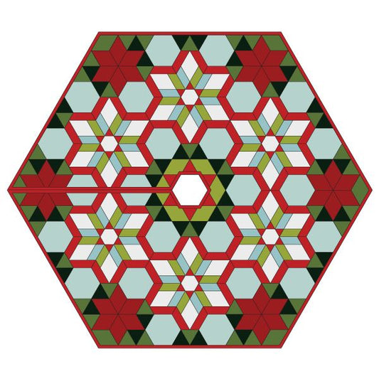 Poinsettia Tree Skirt by Paper Pieces®