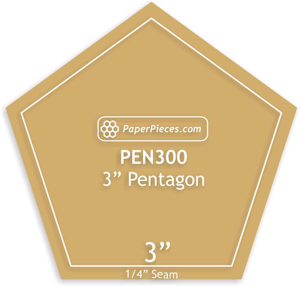 3" Pentagons