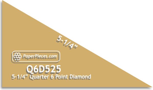 5-1/4" Quarter 6 Point Diamonds