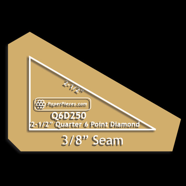 2-1/2" Quarter 6 Point Diamond