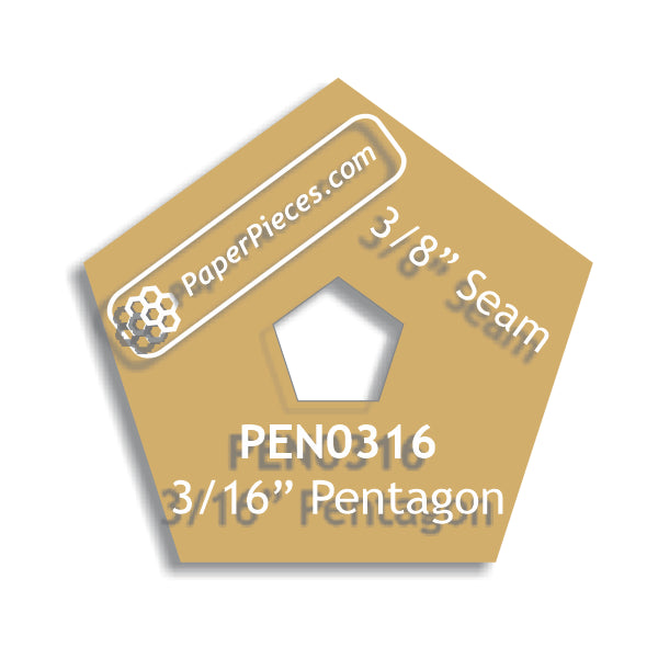 3/16" Pentagon