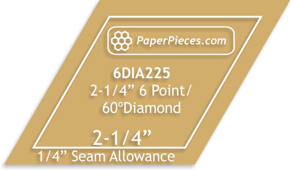 2-1/4" 6 Point Diamonds