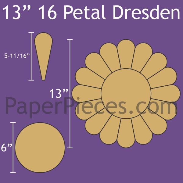 13" 16 Petal Dresden