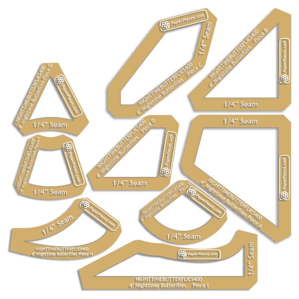 4" Nighttime Butterflies