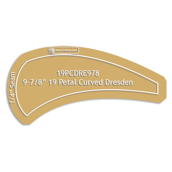 9-7/8" 19 Petal Curved Dresden