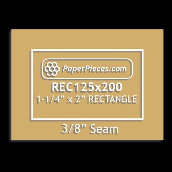 1-1/4" x 2" Rectangle