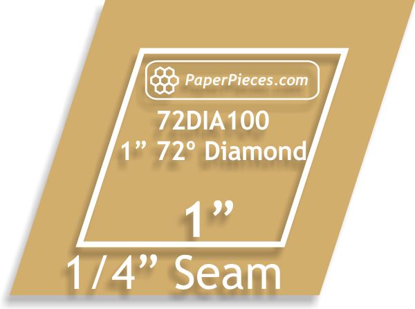 1" 72 Degree Diamonds