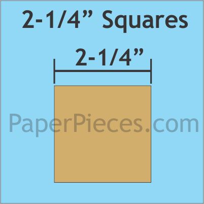 2-1/4" Squares