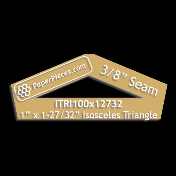 1" x 1-27/32" Isosceles Triangle